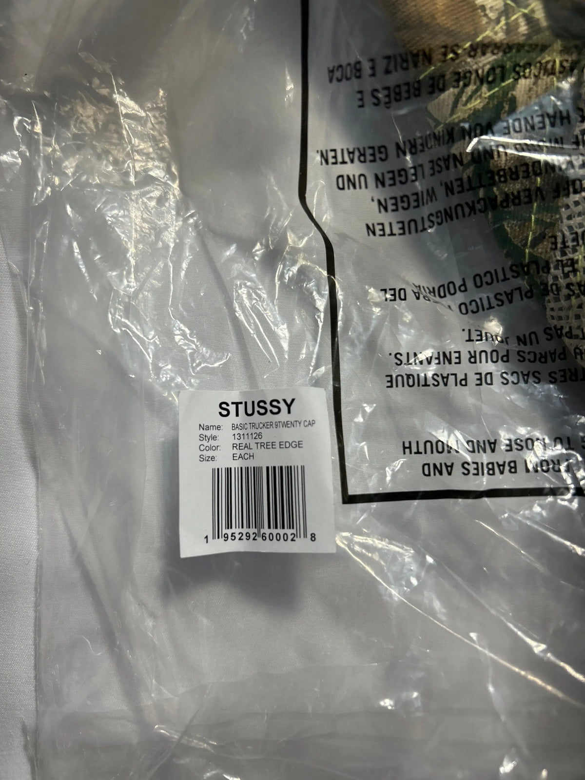 Stussy x New Era 9Twenty Basic Strapback Real Tree Camo