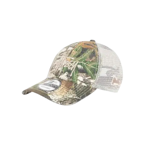 Stussy x New Era 9Twenty Basic Strapback Real Tree Camo - One size