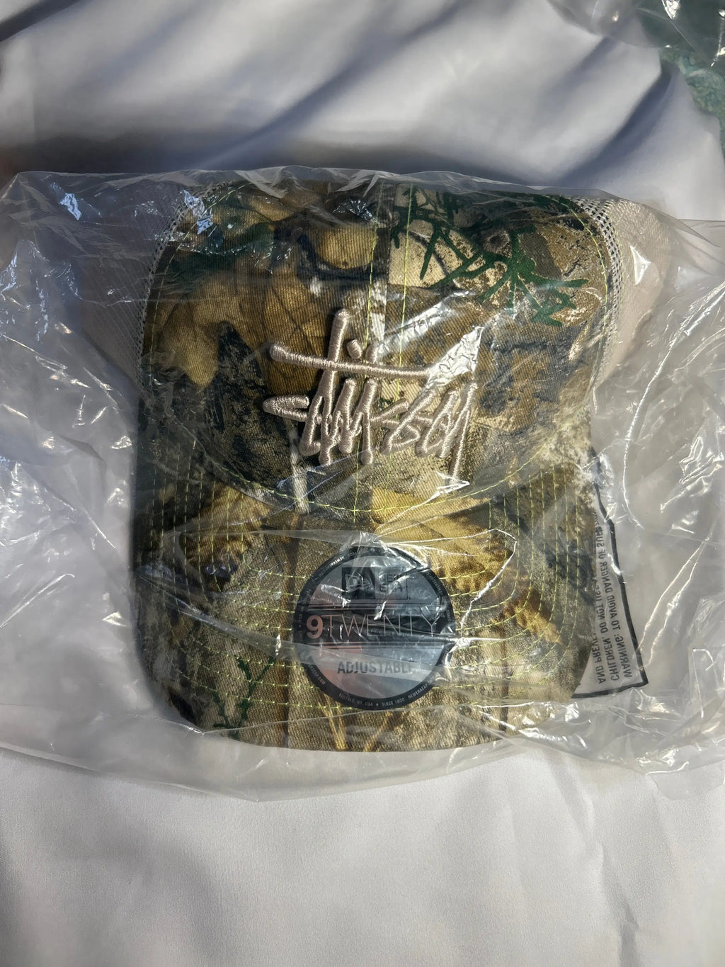 Stussy x New Era 9Twenty Basic Strapback Real Tree Camo