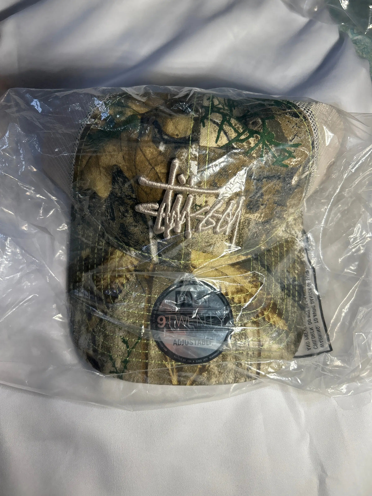 Stussy x New Era 9Twenty Basic Strapback Real Tree Camo