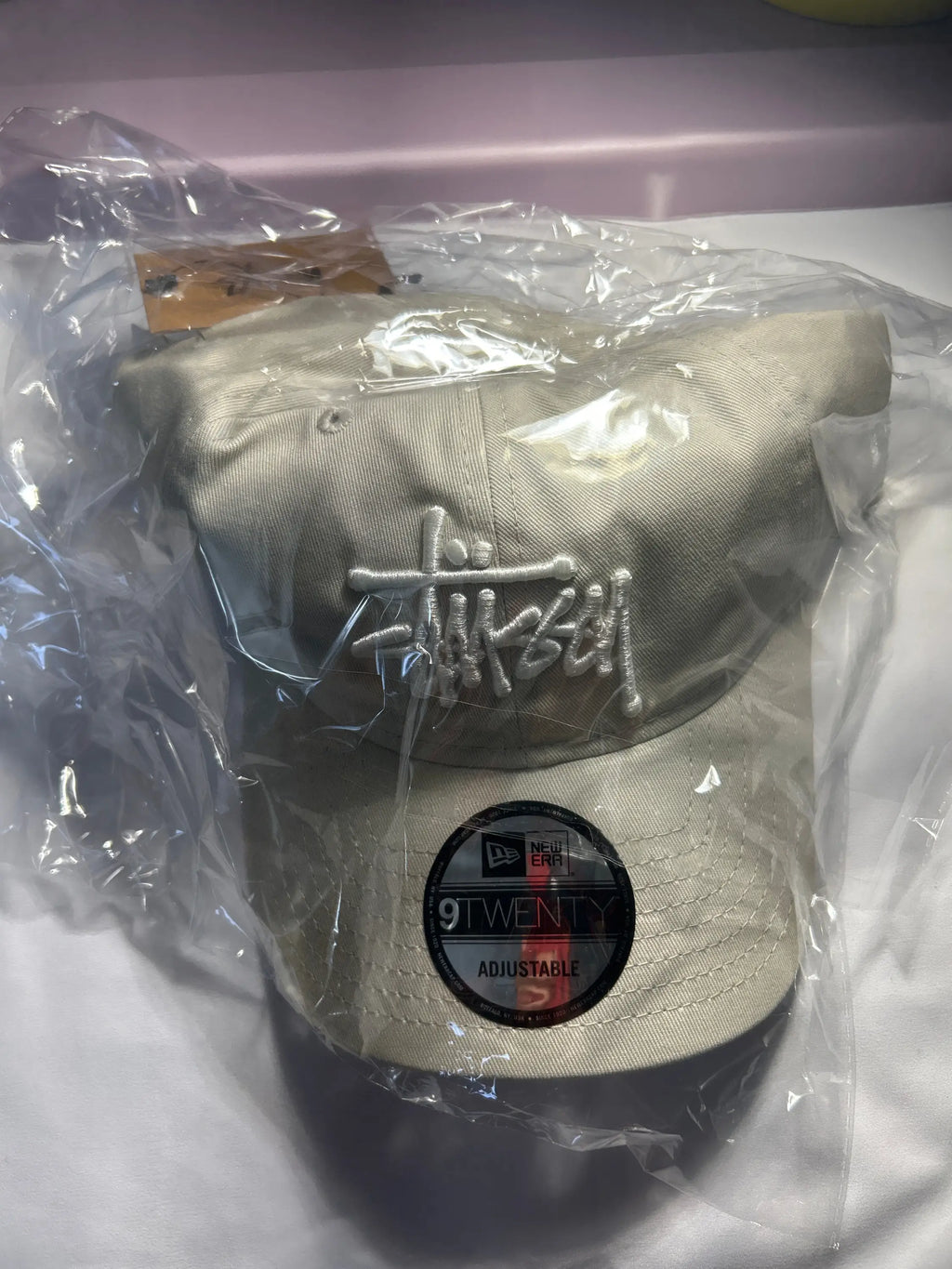 Stussy x New Era 9Twenty Basic Strapback Stone