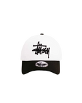 Stussy x New Era 9Twenty Basic Strapback White/Black - One size