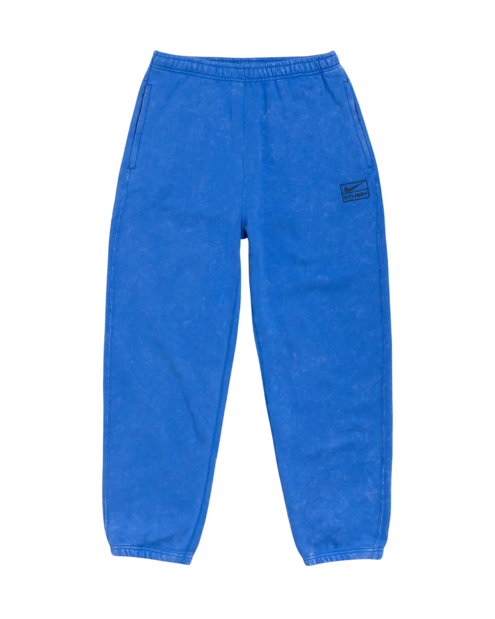 Stussy x Nike Acid Wash Fleece Pants Blue - M
