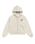 Stussy x Nike Fleece Zip Up Hoodie Ash - M
