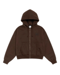 Stussy x Nike Fleece Zip Up Hoodie Brown - M