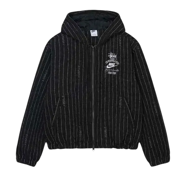 Stussy x Nike NRG Striped Wool Jacket Black - M