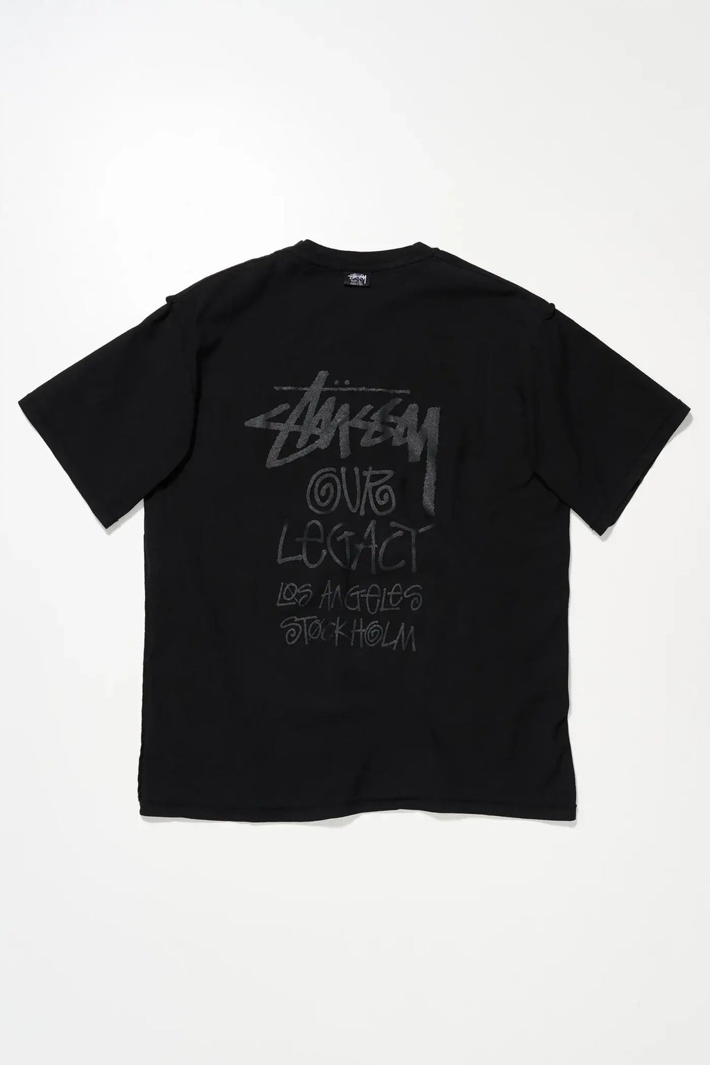 Stussy x Our Legacy Badge Tee Pigment Dyed Black Medium