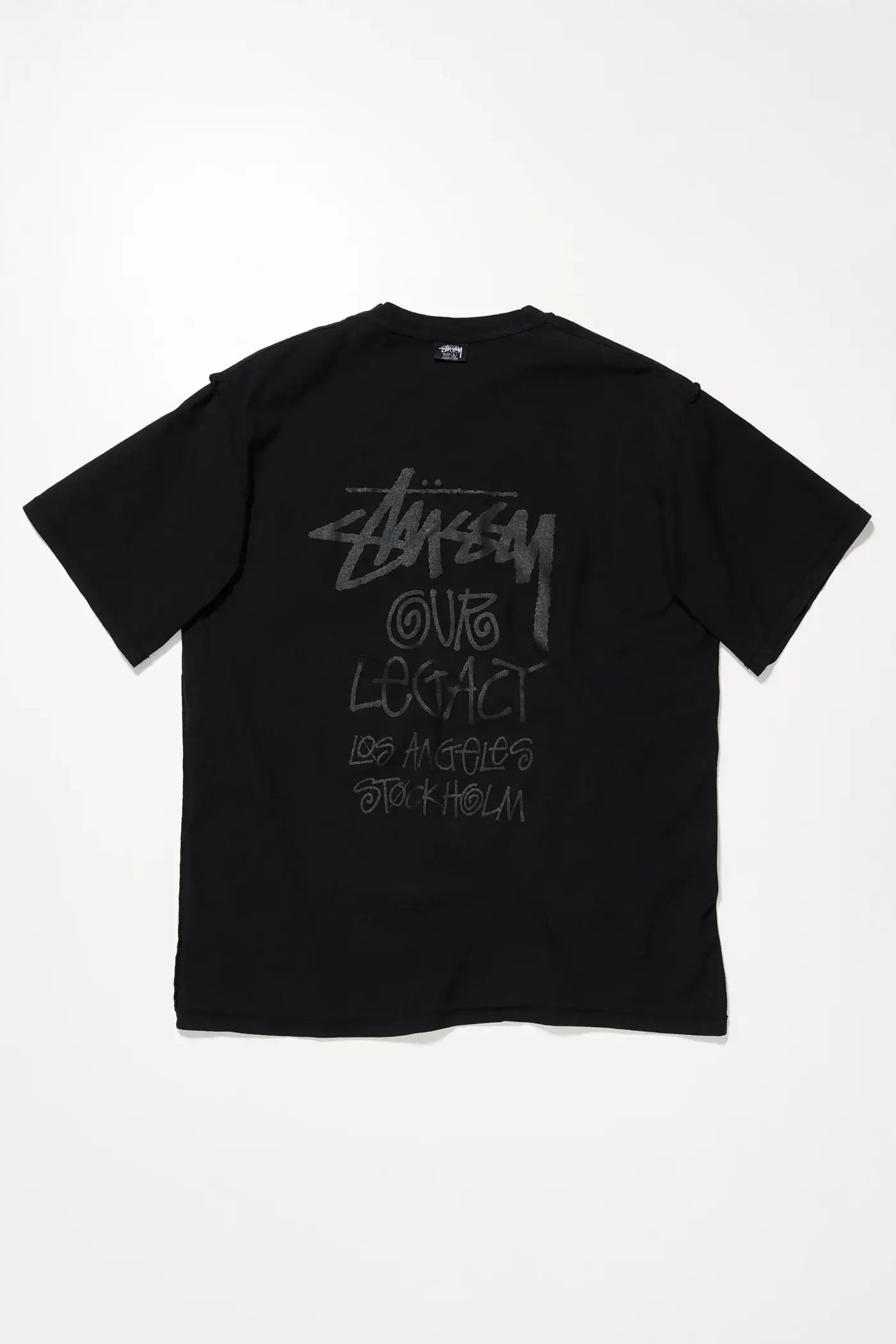 Stussy x Our Legacy Badge Tee Pigment Dyed Black Medium