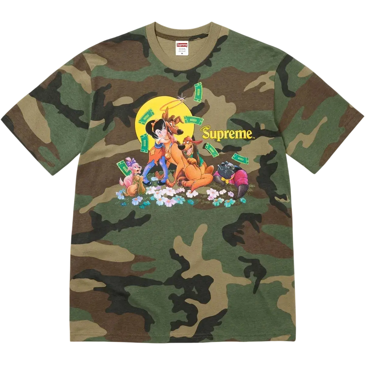 Supreme All Dogs Go To Heaven Camo Tee - M