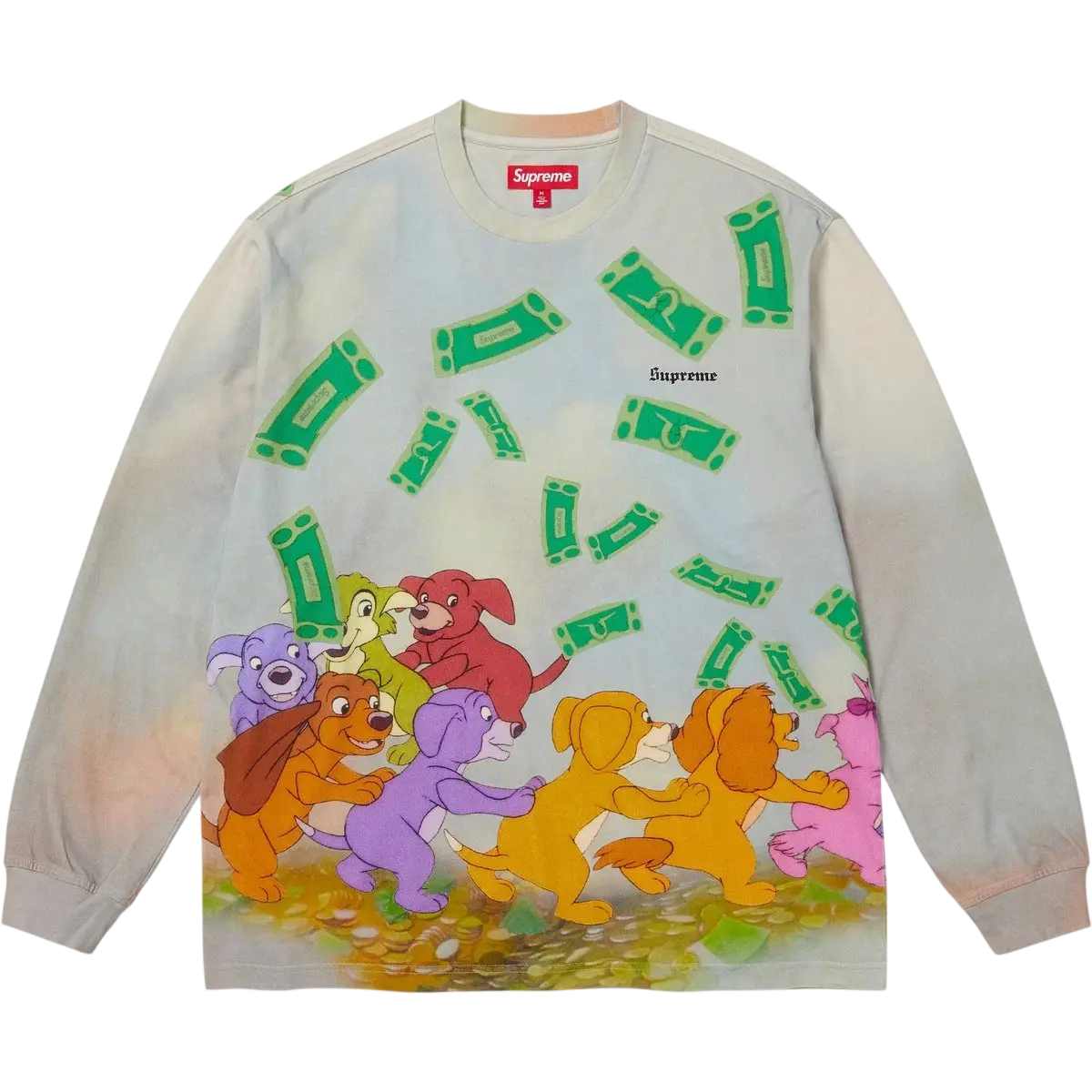 Supreme All Dogs Go To Heaven Long Sleeve Top Day - M