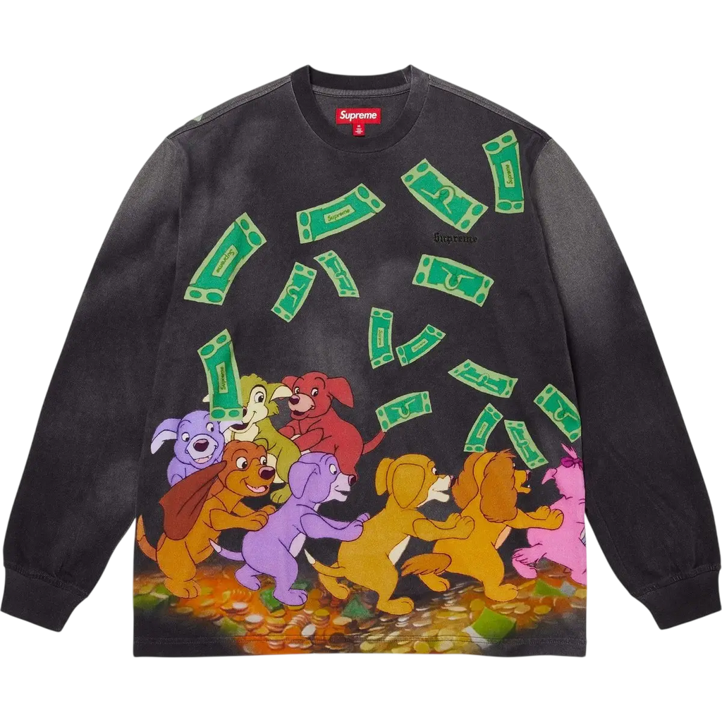 Supreme All Dogs Go To Heaven Long Sleeve Top Night - M