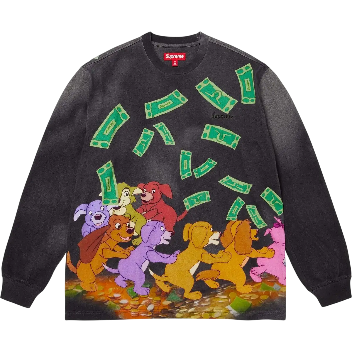 Supreme All Dogs Go To Heaven Long Sleeve Top Night - M