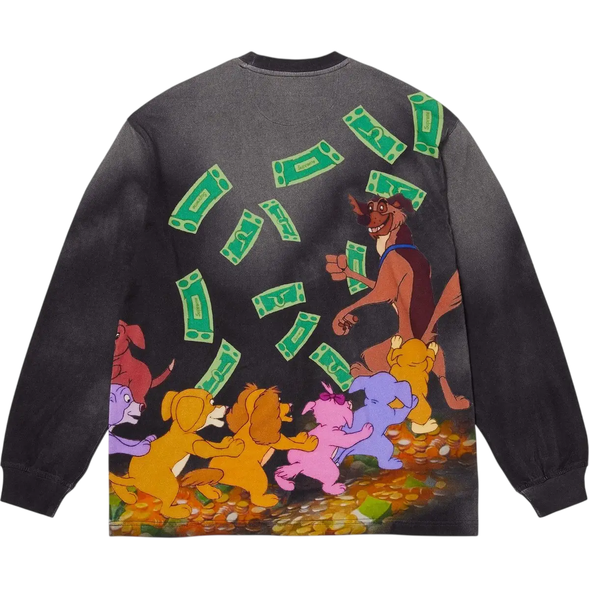 Supreme All Dogs Go To Heaven Long Sleeve Top Night - M