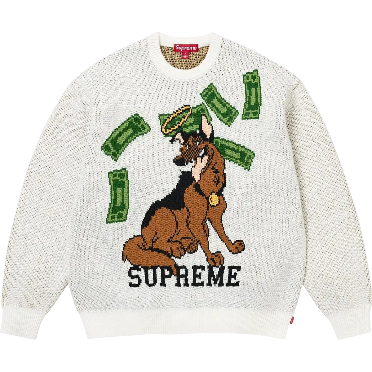Supreme All Dogs Go To Heaven Sweater White - M