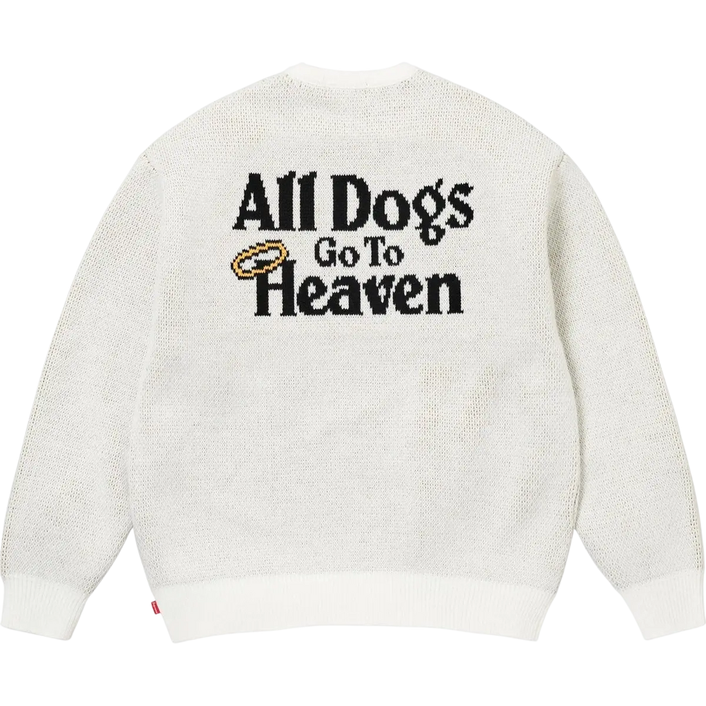 Supreme All Dogs Go To Heaven Sweater White - M