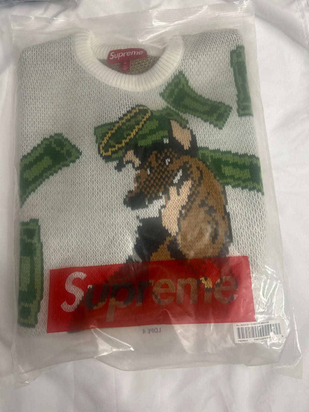 Supreme All Dogs Go To Heaven Sweater White Medium