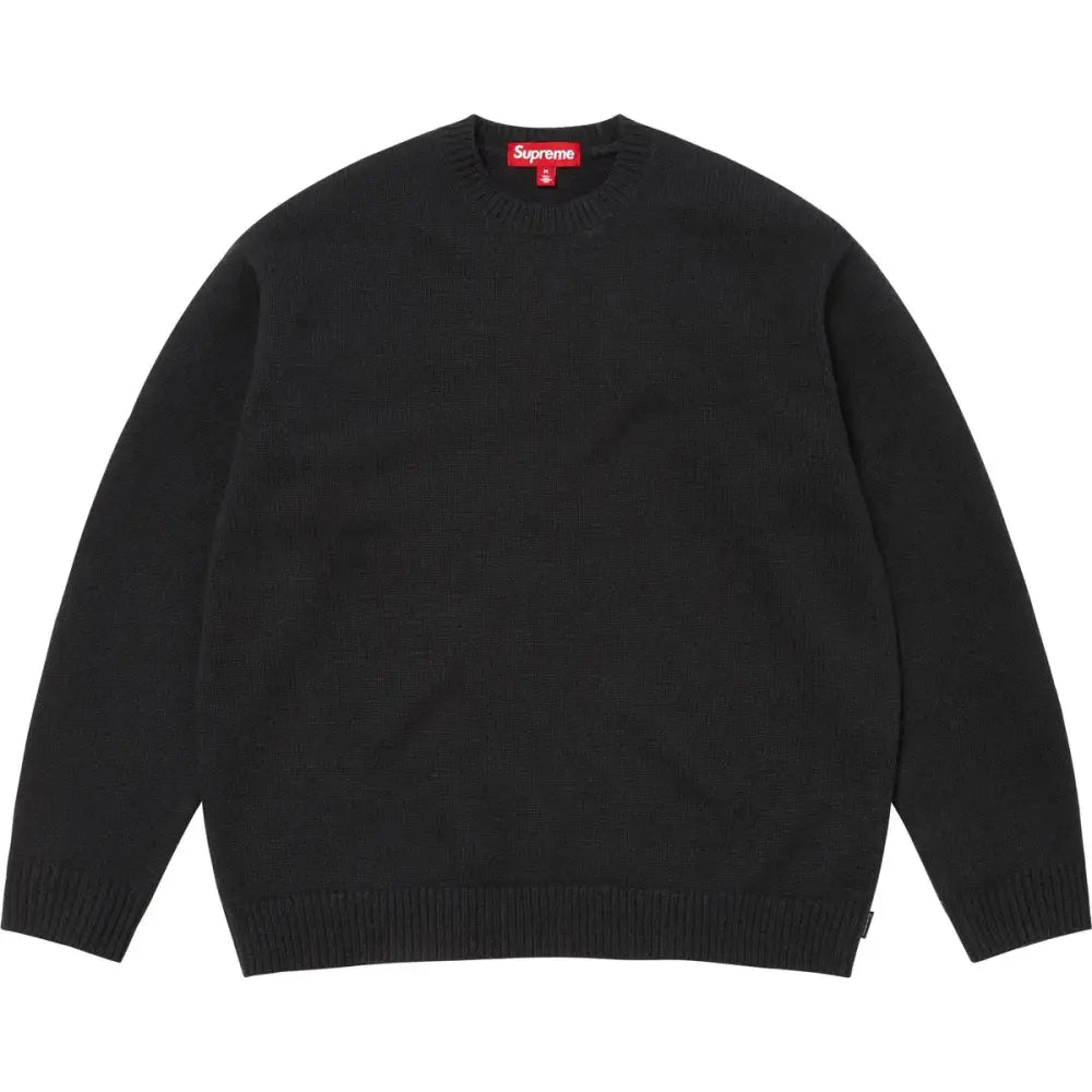 Supreme Angora Script Sweater Black - M - Crewnecks