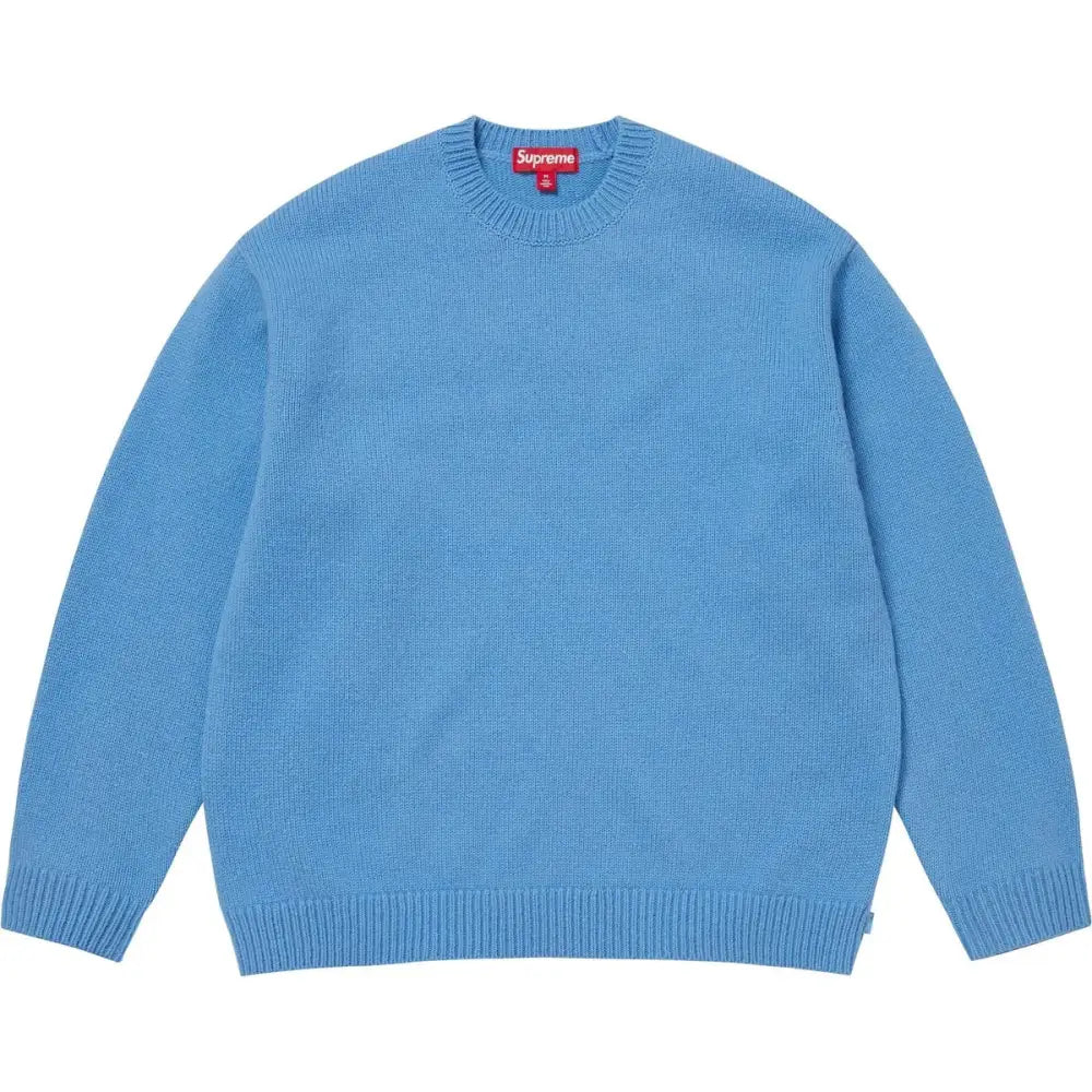 Supreme Angora Script Sweater Light Blue - M - Crewnecks