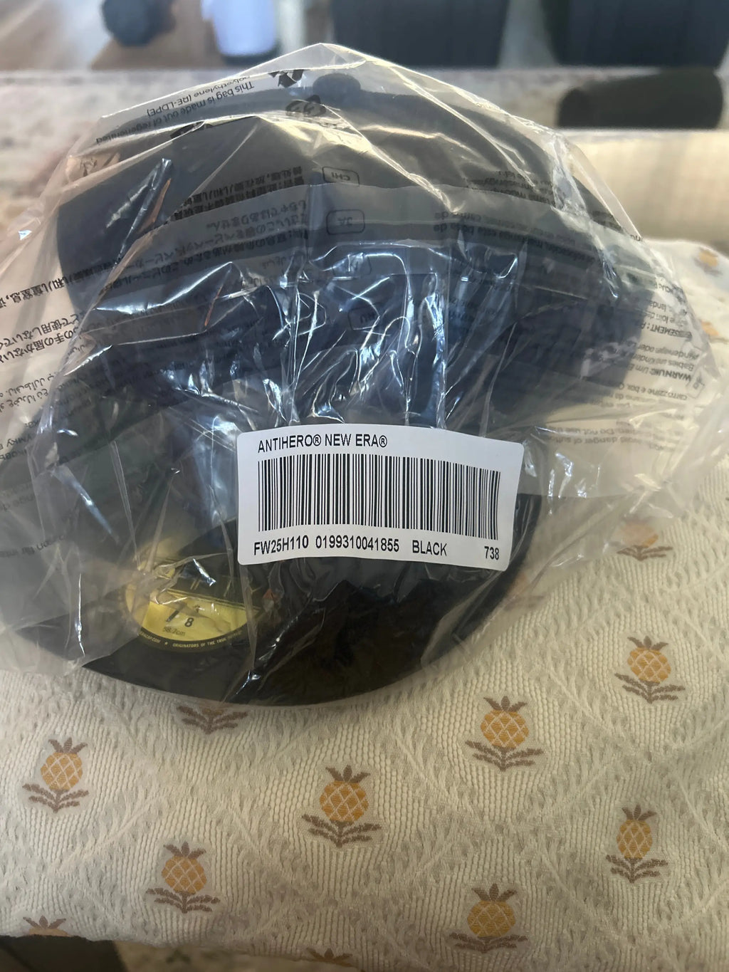 Supreme ANTIHERO New Era 59Fifty Fitted Cap Black 7 3/8”