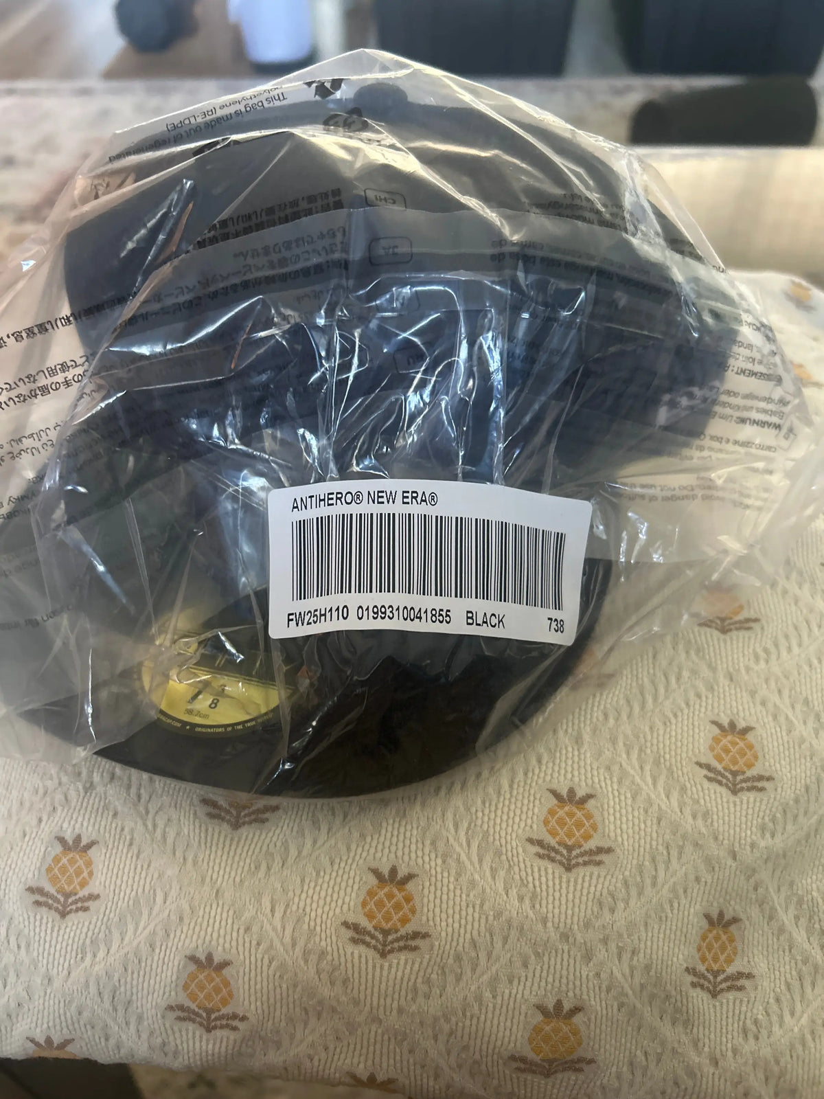 Supreme ANTIHERO New Era 59Fifty Fitted Cap Black 7 3/8”