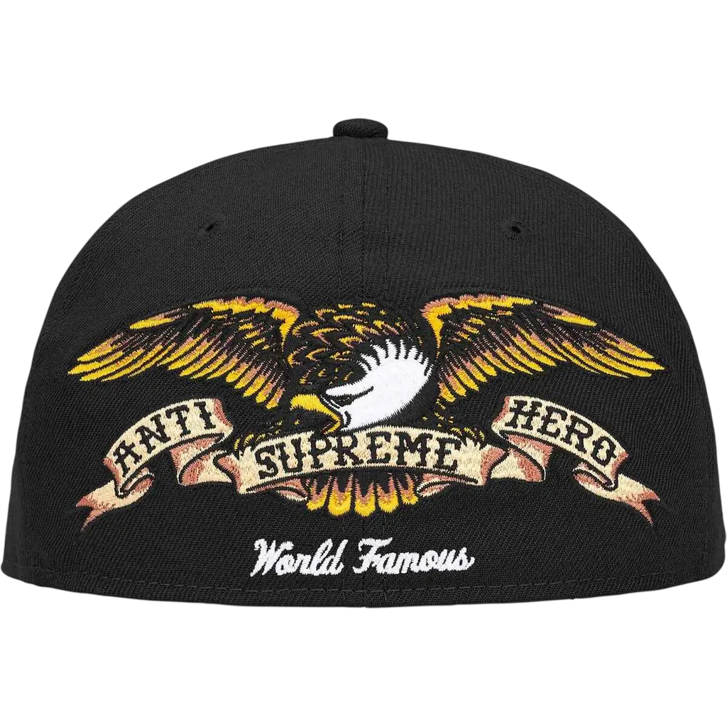 Supreme ANTIHERO New Era 59Fifty Fitted Cap Black - 7 3/8