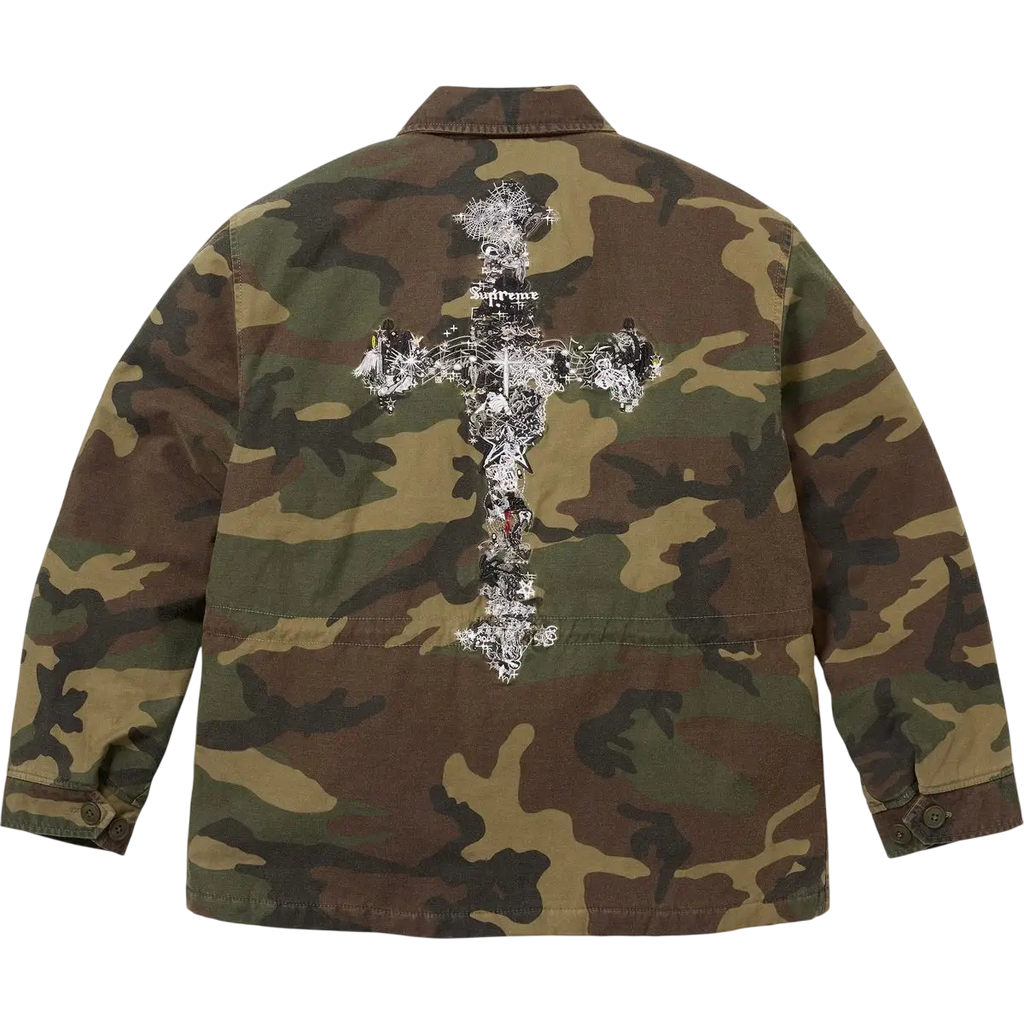 Supreme AOI Cross M52 Jacket Woodland Camo - M
