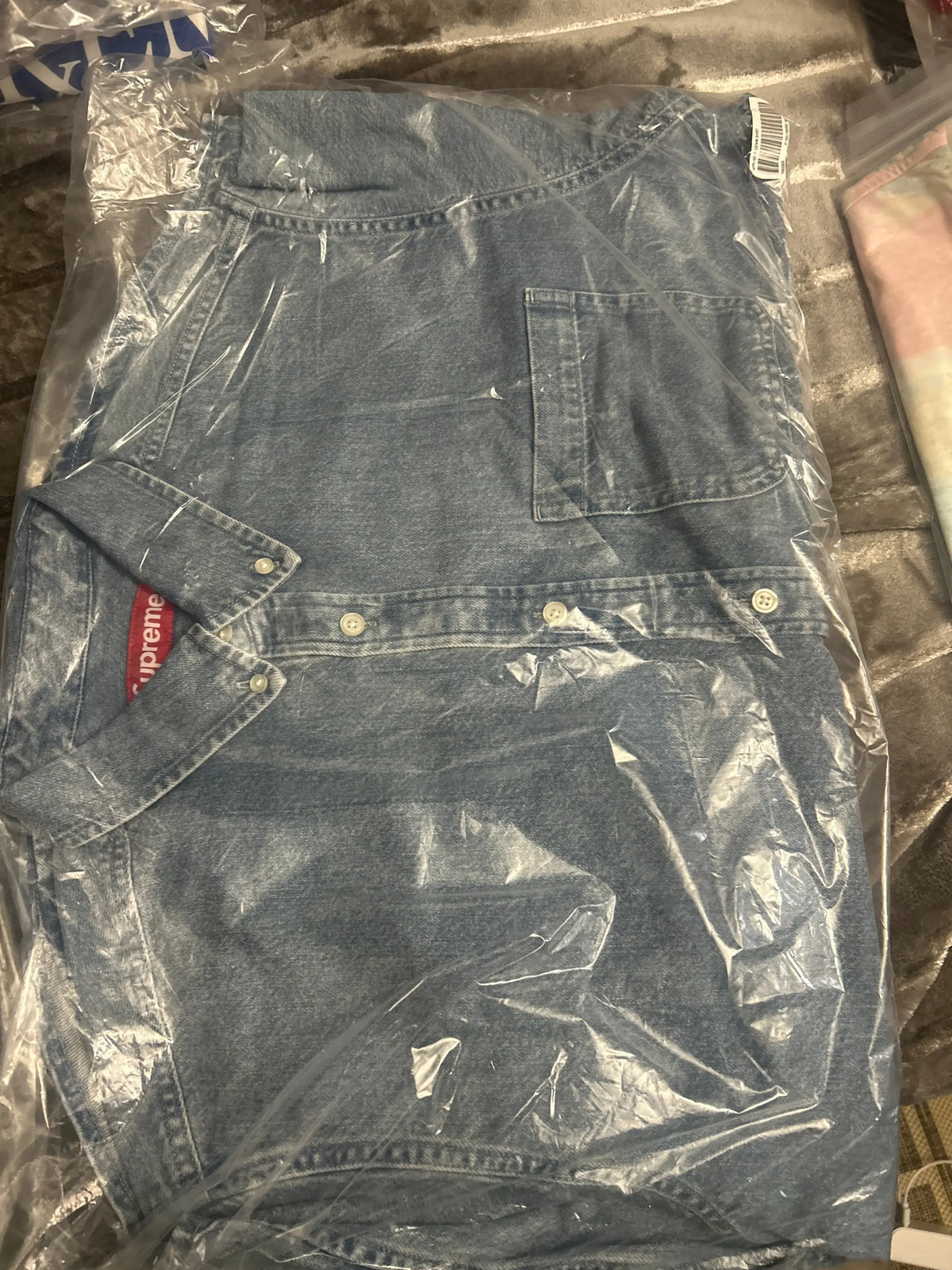 Supreme Applique Denim Shirt Indigo Medium