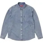 Supreme Applique Denim Shirt Indigo - Shirts