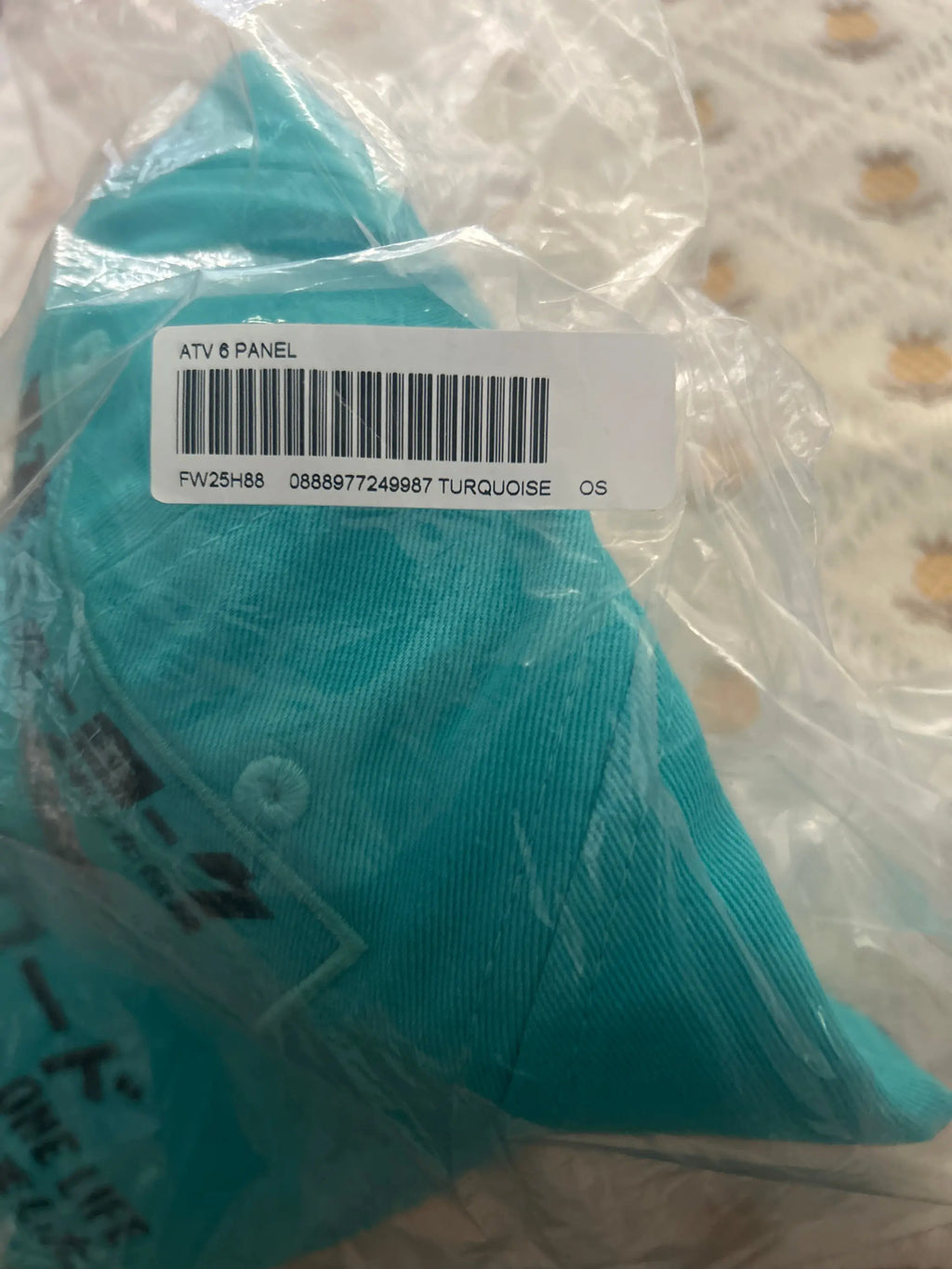 Supreme ATV 6 Panel Snapback Turquoise