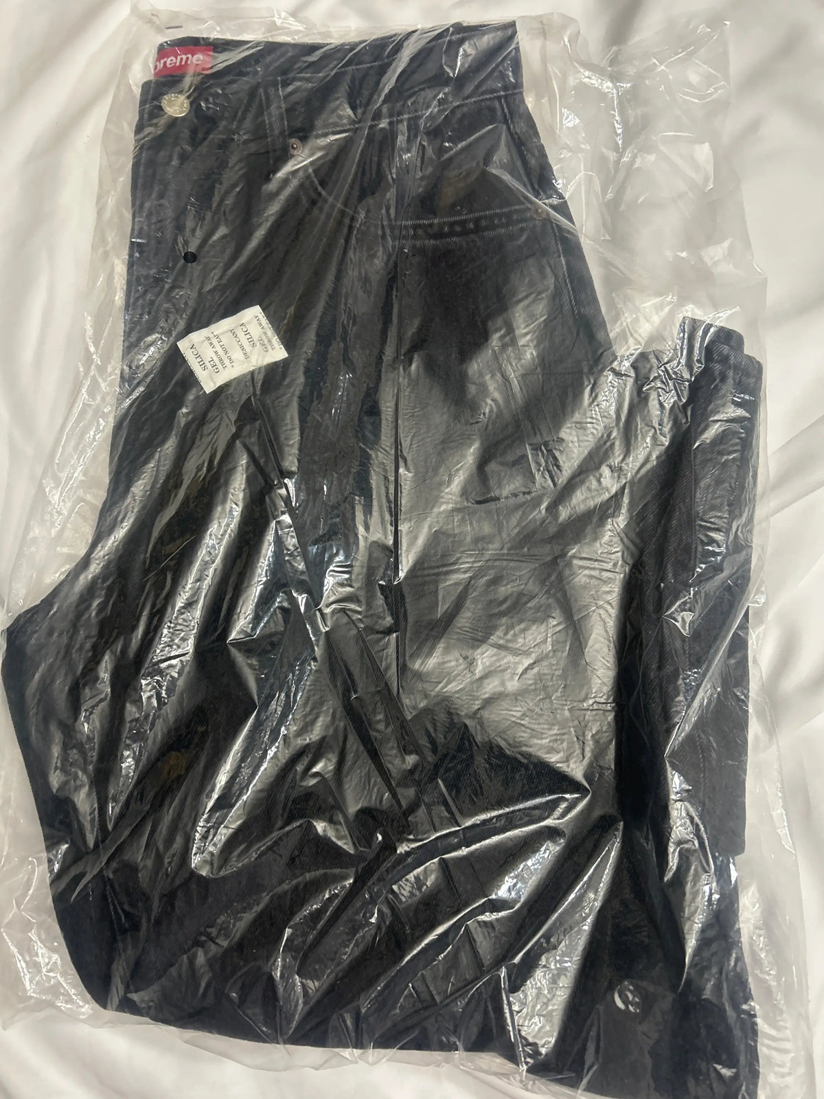 Supreme Baggy Jeans FW25 Black 32"