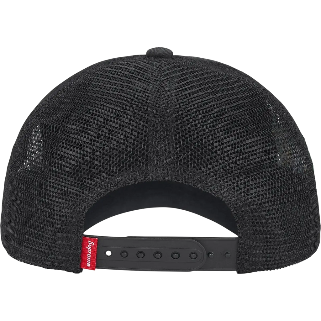 Supreme Big Crest Mesh Back 6-Panel Black - One size
