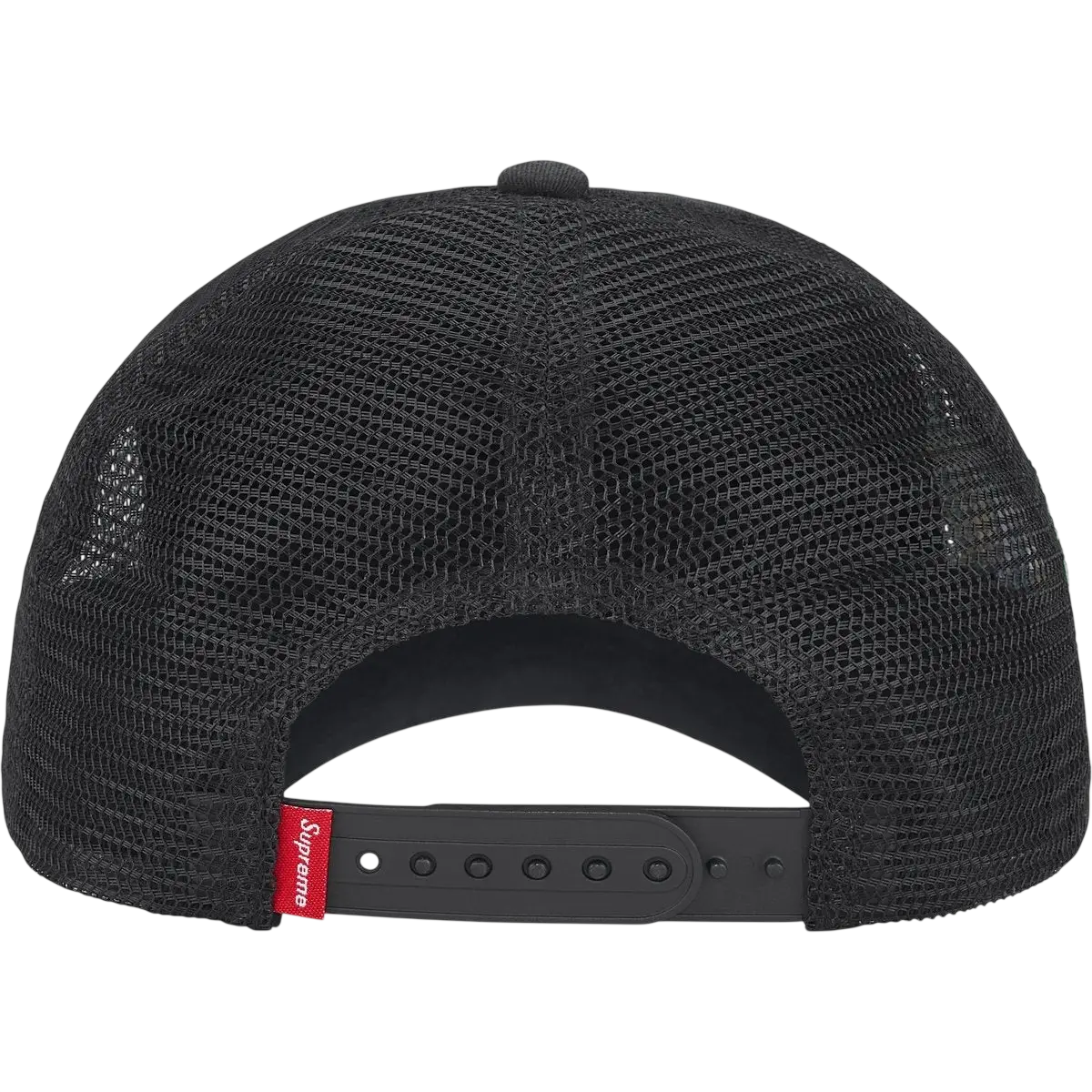 Supreme Big Crest Mesh Back 6-Panel Black - One size