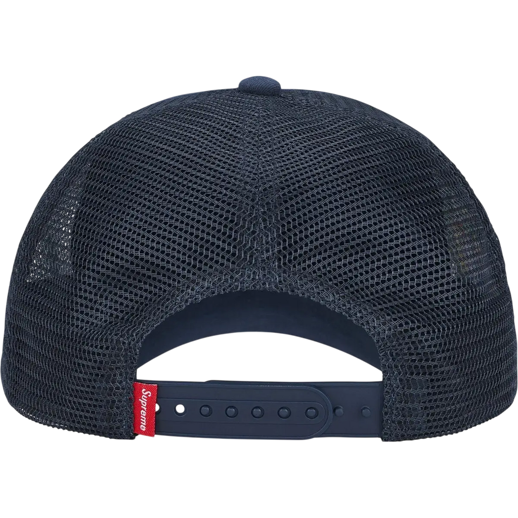 Supreme Big Crest Mesh Back 6-Panel Navy - One size