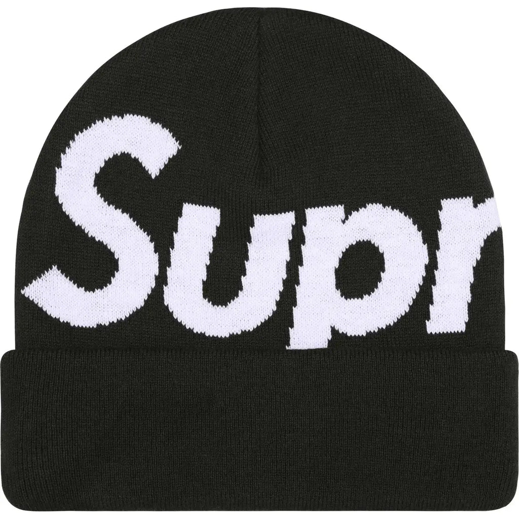 Supreme Big Logo Beanie FW25 Black - Hats