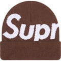 Supreme Big Logo Beanie FW25 Brown - Hats