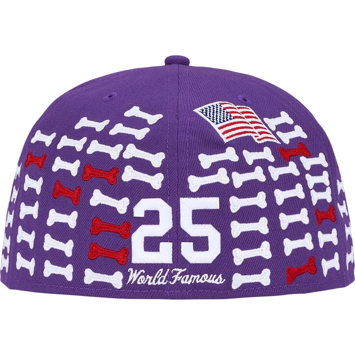 Supreme Bones Box Logo New Era 59Fifty Fitted Hat Purple - 7 3/8