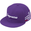 Supreme Bones Box Logo New Era 59Fifty Fitted Hat Purple - 7 3/8