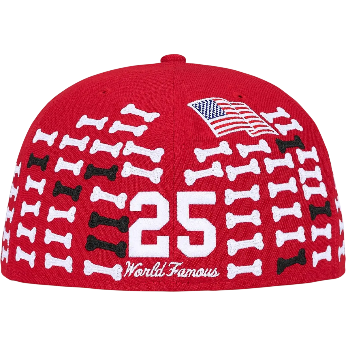 Supreme Bones Box Logo New Era 59Fifty Fitted Hat Red - 7 5/8