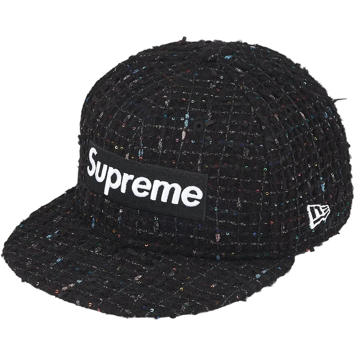 Supreme Boucle Baseball Jersey Black W/Matching Fitted Hat (7 3/8) - M