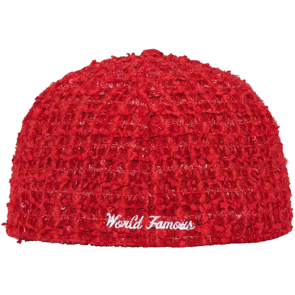 Supreme Boucle Baseball Jersey Red W/Matching Fitted Hat (7 3/8) - M