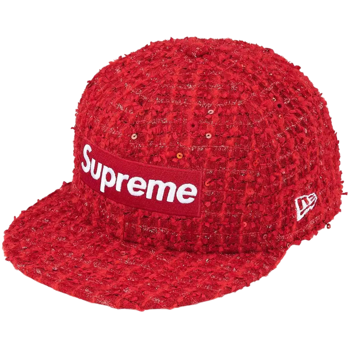 Supreme Boucle Baseball Jersey Red W/Matching Fitted Hat (7 3/8) - M