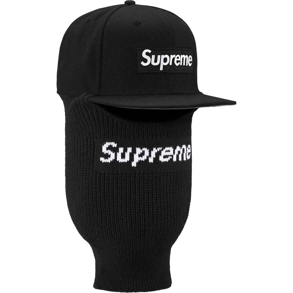 Supreme Box Logo New Era Balaclava Black - 7 1/2 - Hats