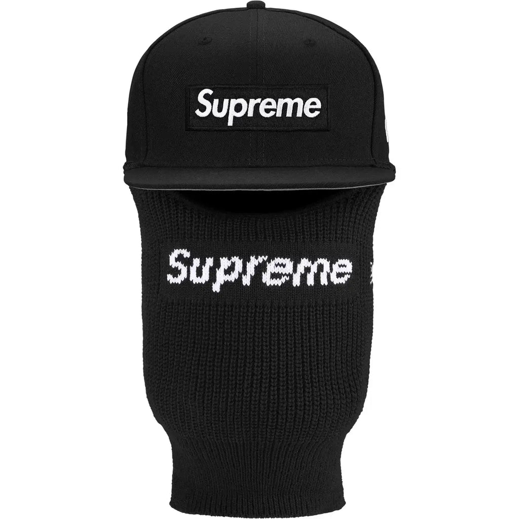 Supreme Box Logo New Era Balaclava Black - 7 1/2 - Hats