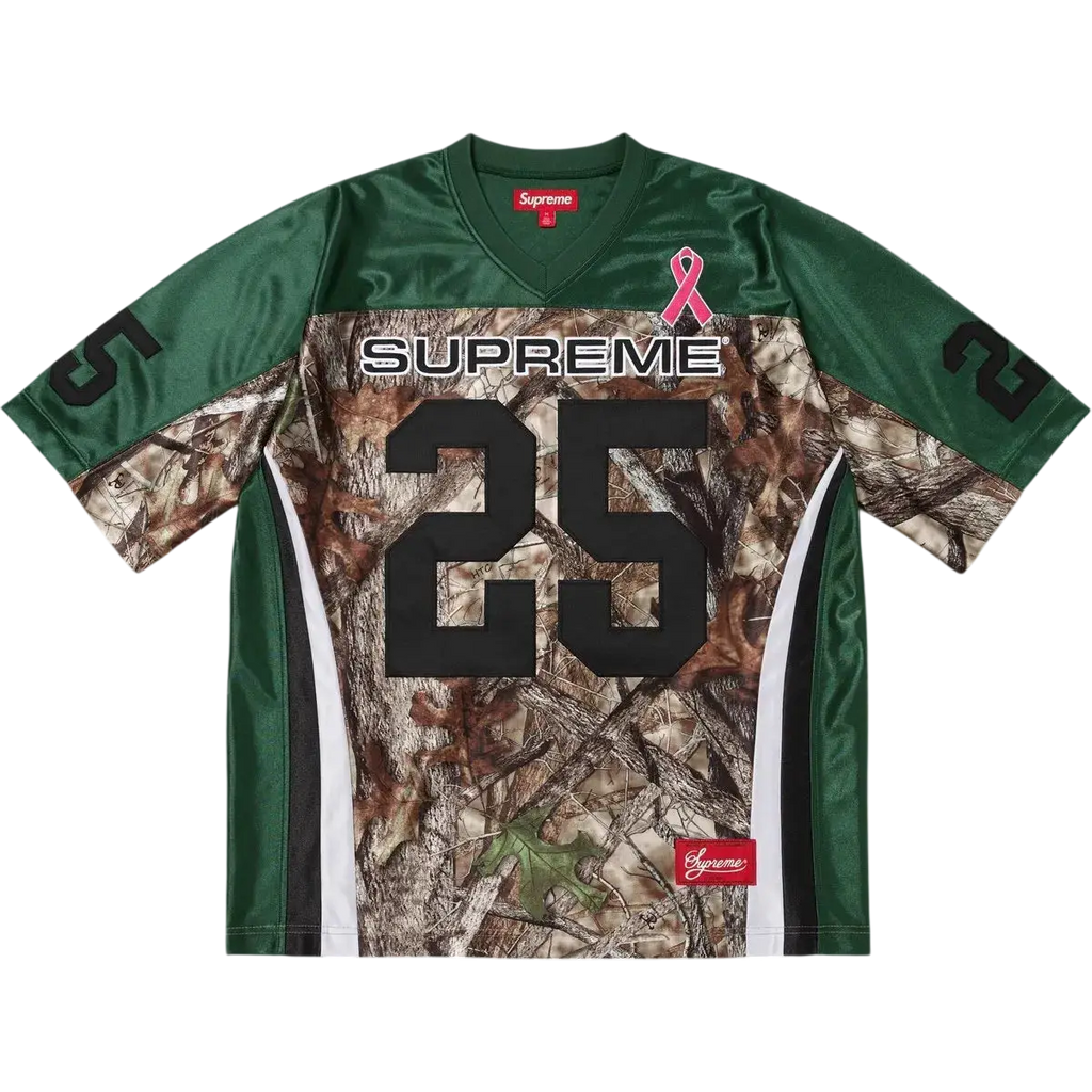 Supreme Breast Cancer Awareness Football Jersey Green - M