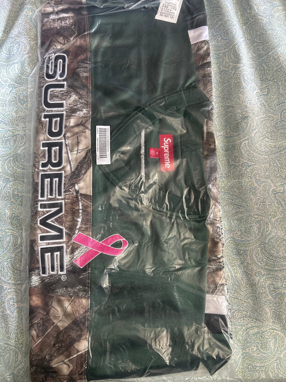 Supreme Breast Cancer Awareness Football Jersey Green Medium