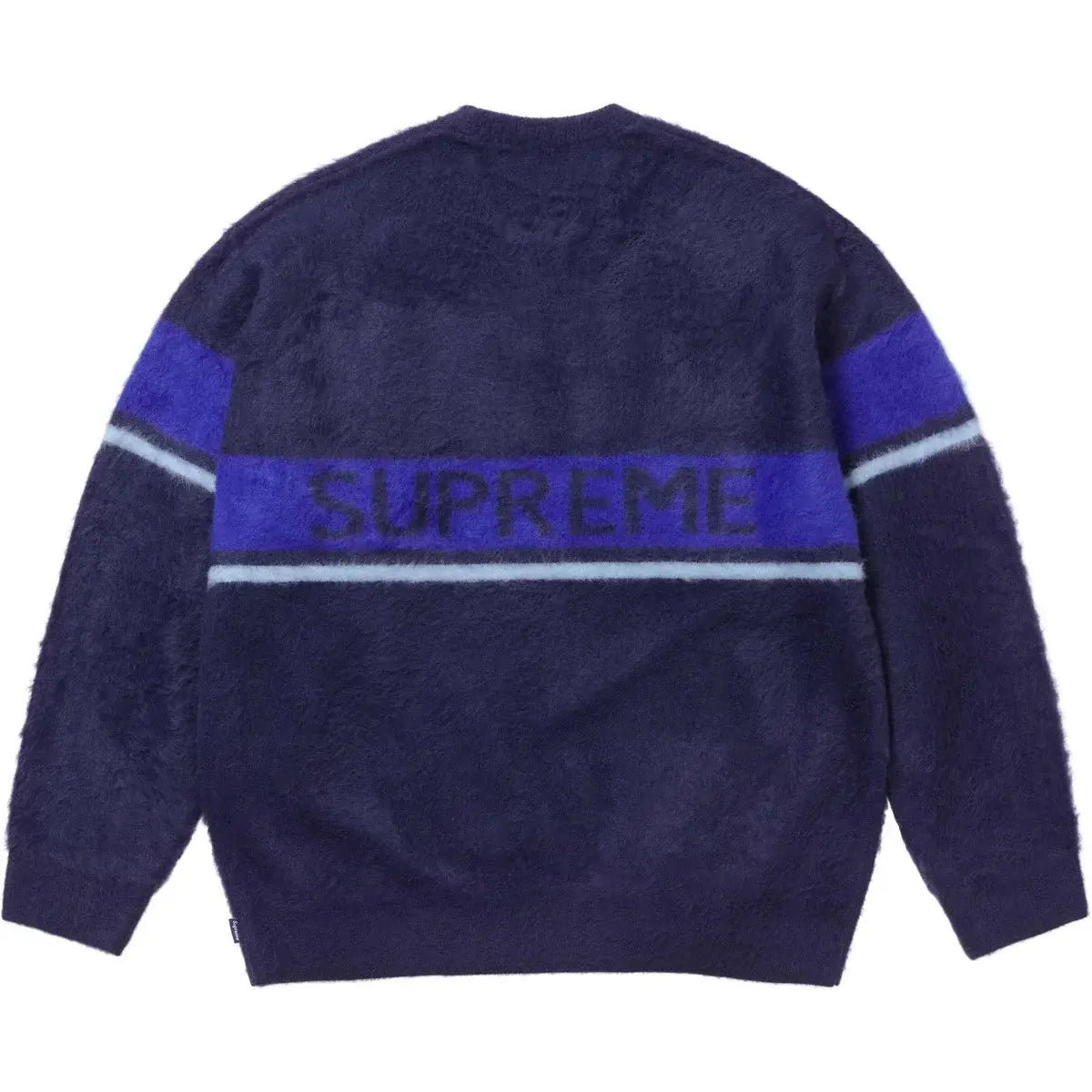 Supreme Brushed Stripe Sweater Navy - Crewnecks