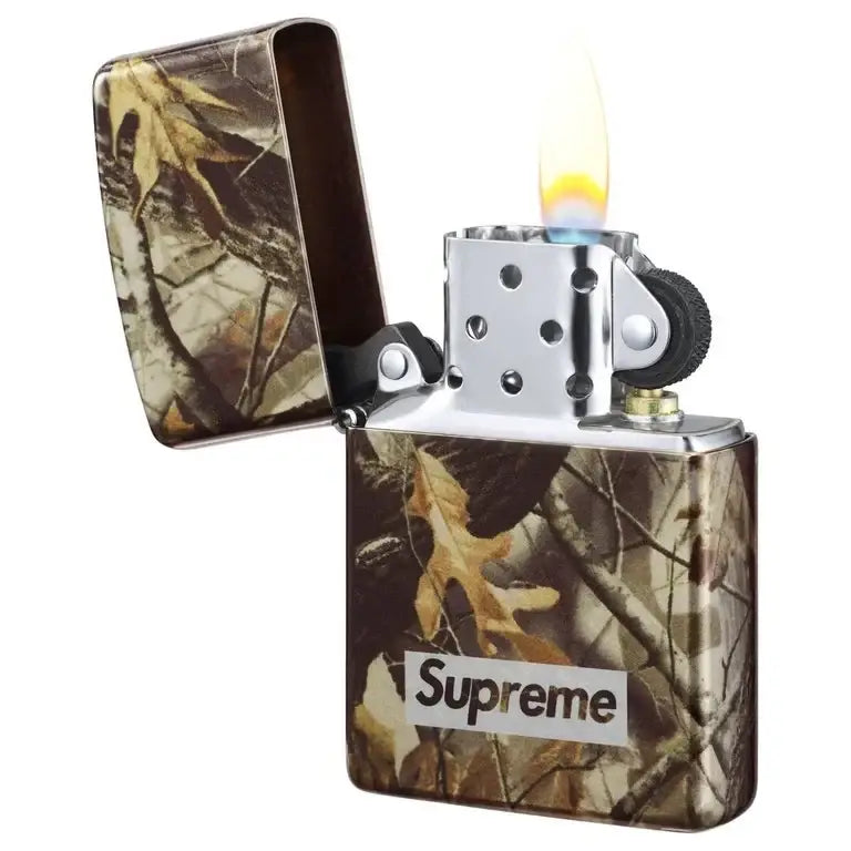 Supreme Camo Logo Zippo