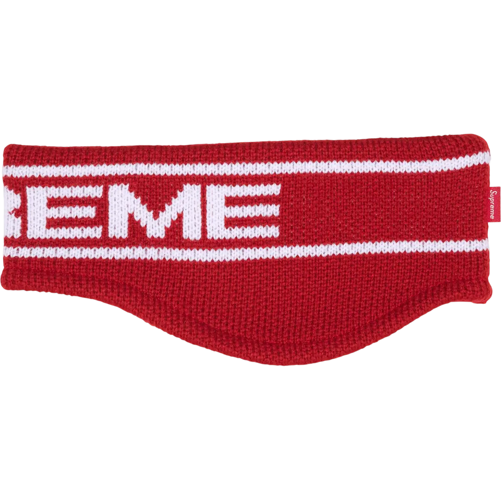 Supreme Contrast Logo Headband Red - One size