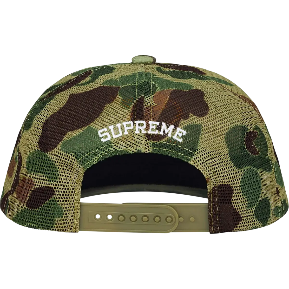 Supreme Contrast S Mesh 6-Panel Olive Camo - One size