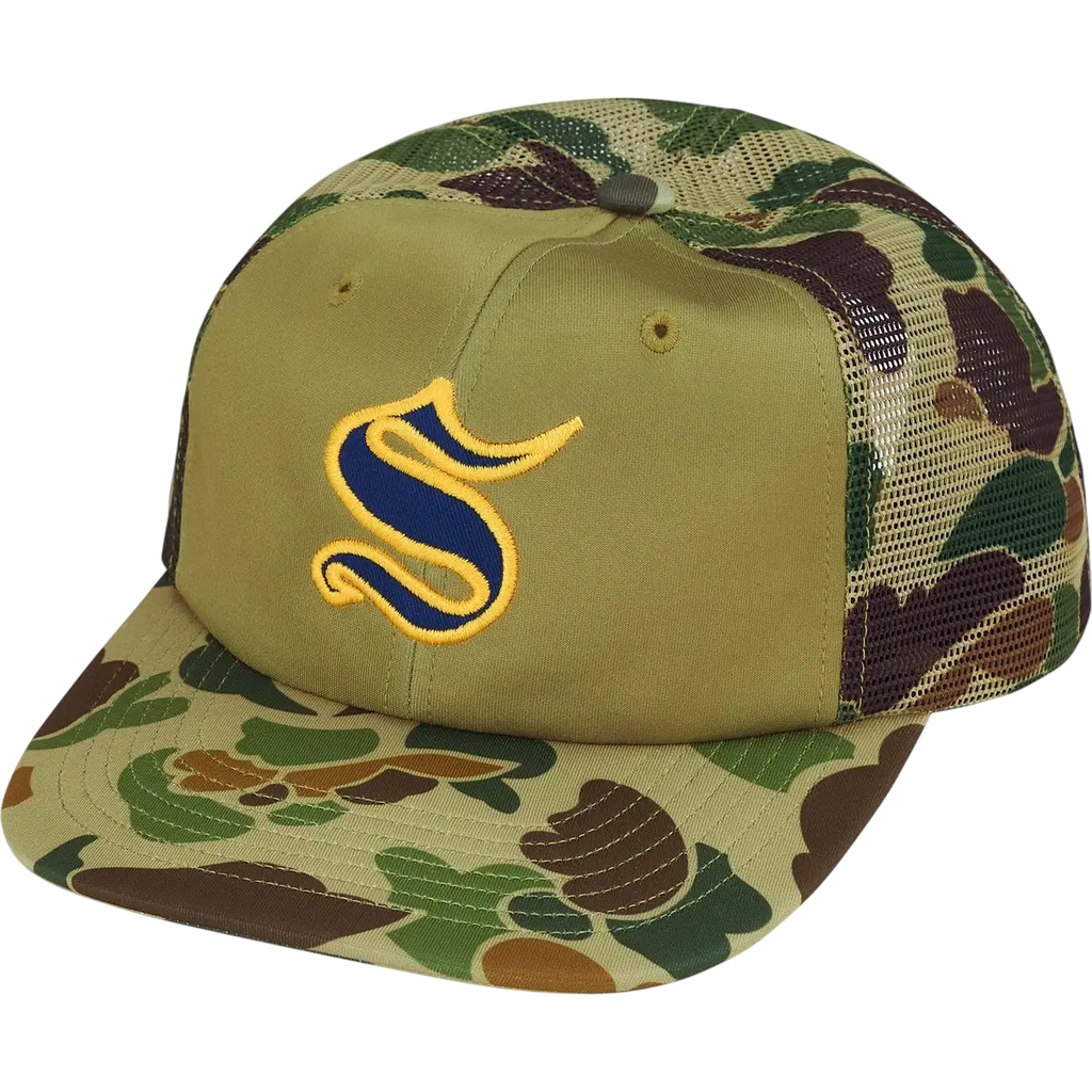 Supreme Contrast S Mesh 6-Panel Olive Camo - One size